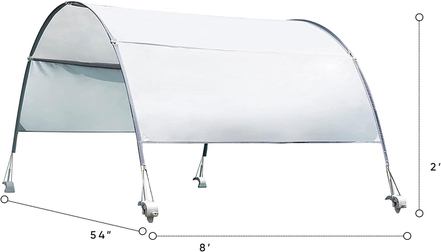 Intex 28054E Protective UPF 50 Plus Easy to Install Waterproof Canopy Cover for 9 Foot or Smaller Rectangular Swimming Pools, Grey