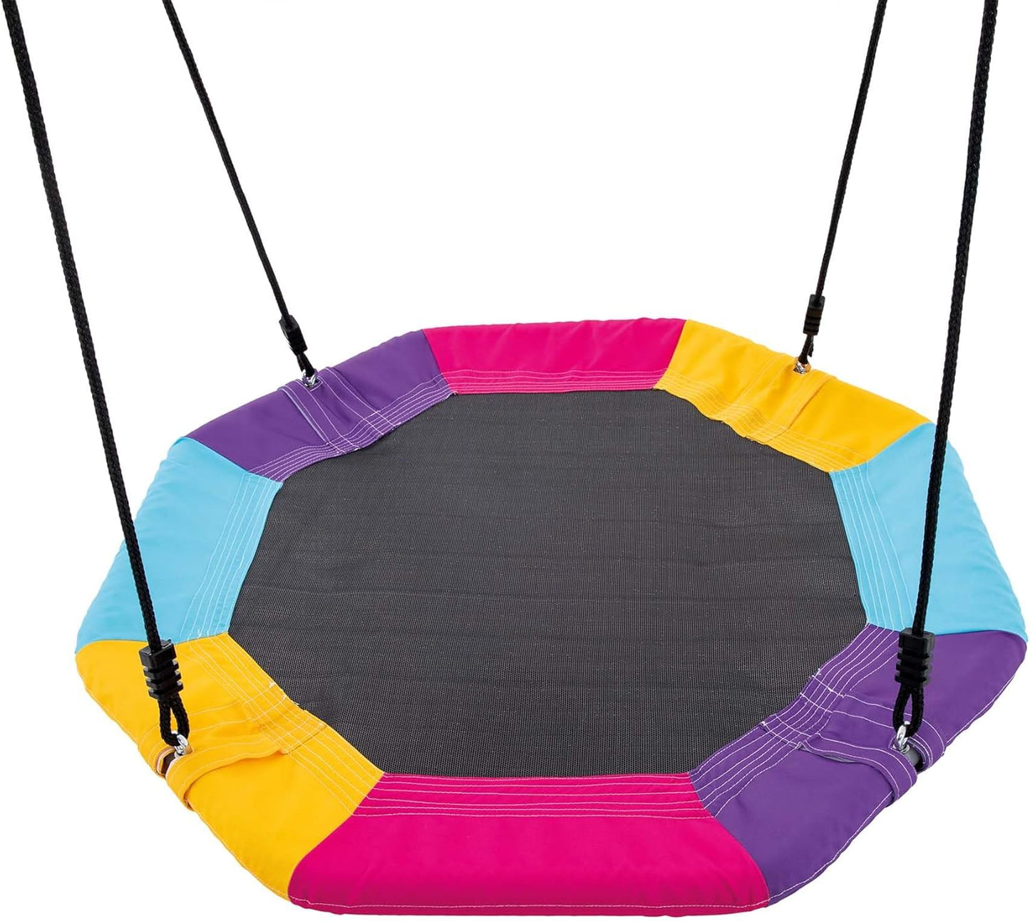 Intex 44133 – Two-Seat Swing with Swing Nest, Steel, Green and Blue, 343 x 235 x 200 cm
