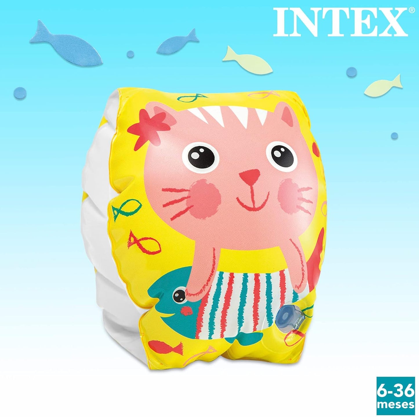 Intex Happy Kitten Arm Bands - Splish-Splash Fun for Little Ones (6-36 Months)