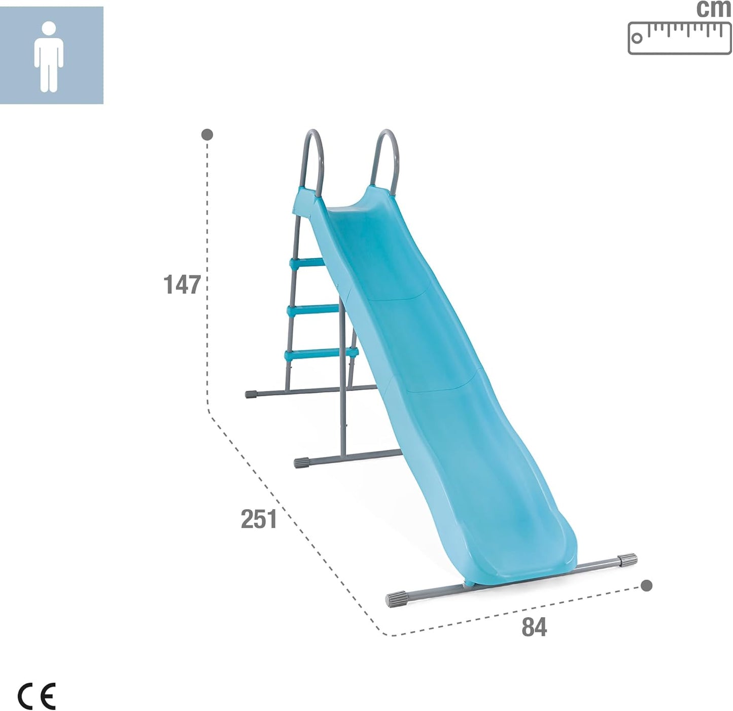 Intex 44107 – Children's Garden Slide Steel and Plastic, Blue, 251 x 84 x 147 cm