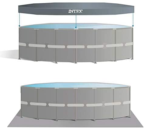 INTEX Ultra XTR Frame Pool Set 18ft x 52" ( 549cm x 132cm ) With Sand Filter Pump , Ladder, Pool Cover Ground Cloth