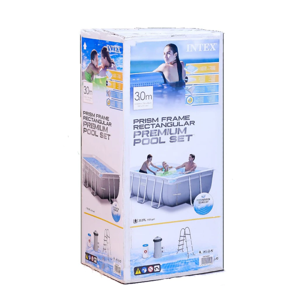 Intex Prism Frame Rectangular Swimming Pool( 9'9" x 5'9" x 31.5" ) With Filter Pump