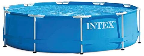 INTEX 10ft X 30in Round Metal Frame Pool ( 305 cm X 76 cm ) With Filter Pump