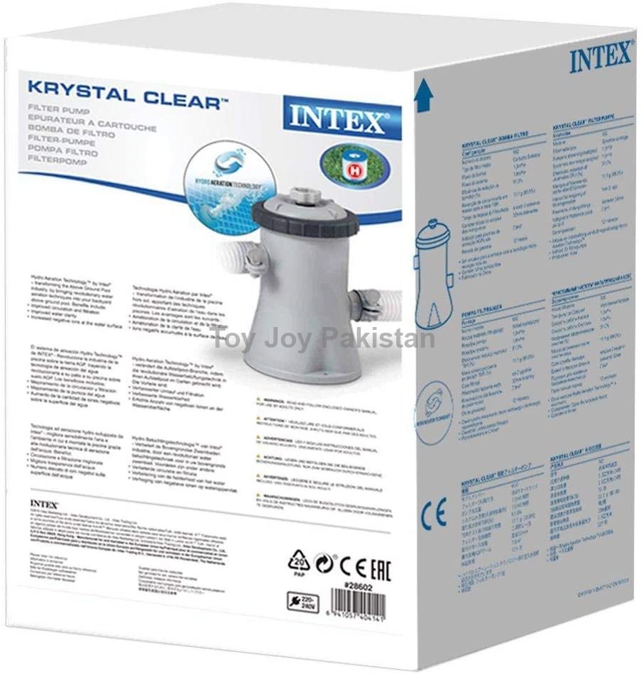 Intex Krystal Clear Filter Pump 1136 L/H (330 GPH) 220 - 240 V Typu "H"