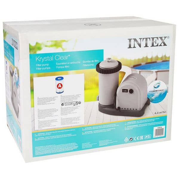 INTEX Krystal Clear Cartridge Filter Pump 1500 GPH 220 - 240 V