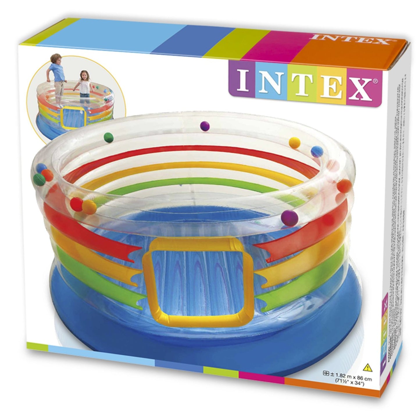 INTEX Jump-O-Lene Transparent Ring Bounce ( 71"X 34" ) 182cm x 86cm