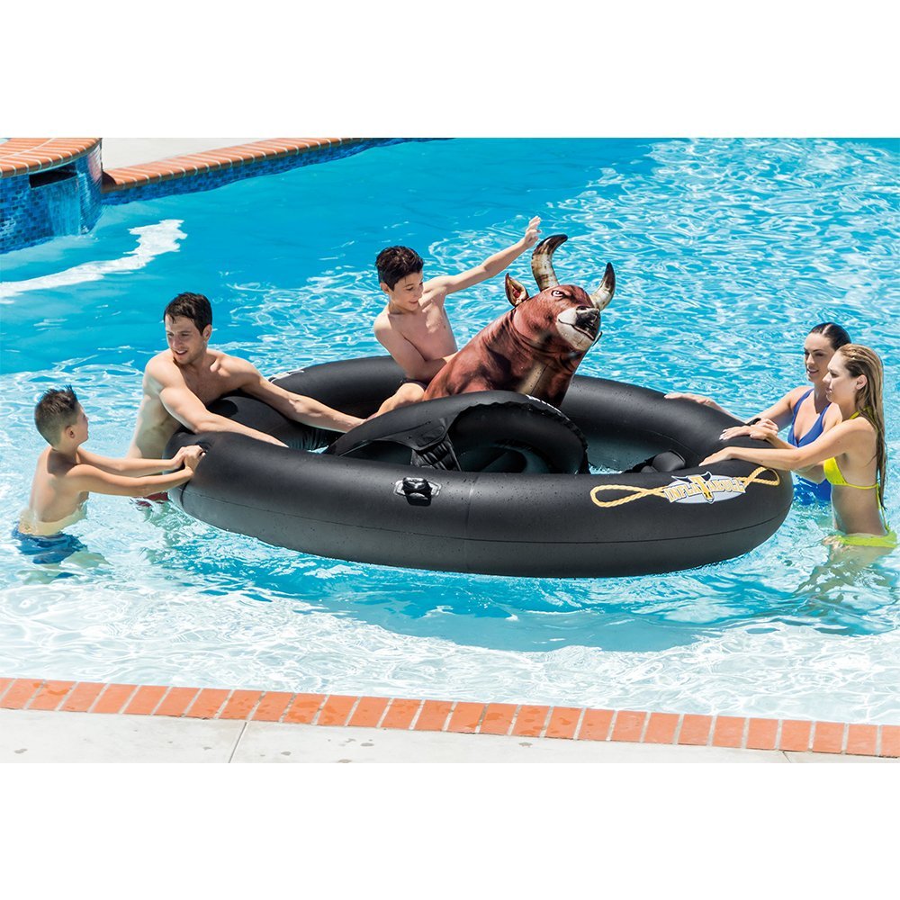 INTEX Inflat-A-Bull, Inflatable Pool Toy, ( 96" X 77" X 32" )