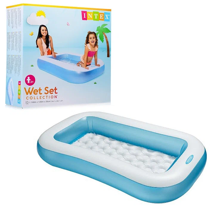 INTEX 65.5" L x 39.5" W x 11" H Rectangular Baby Pool