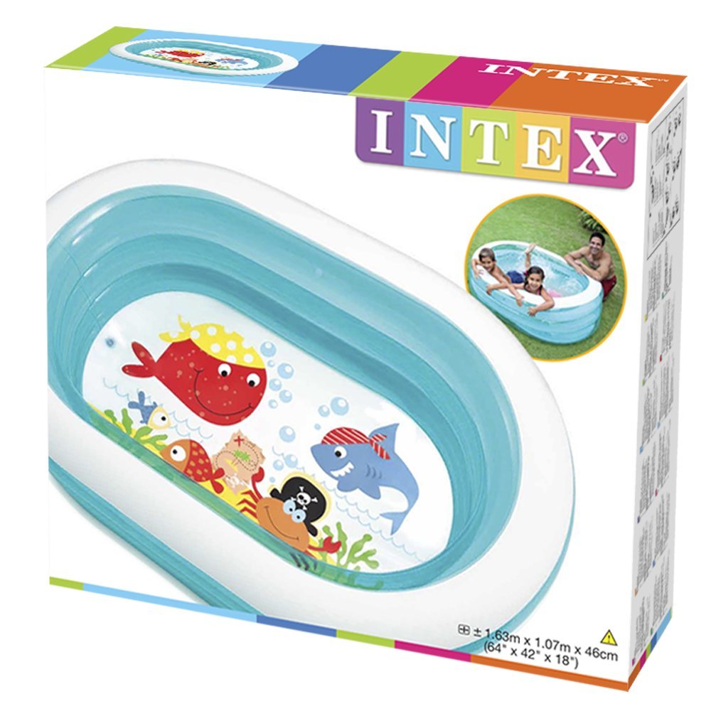 INTEX (64"L x 42"W x 18"H) Ahoy Pirate Friends Pool