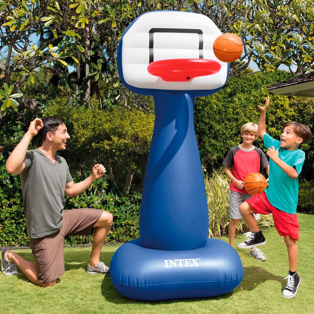 INTEX Shooting Hoops Game Set ( 41"x38"x82" ) Inflatable Basket Ball Play For Children