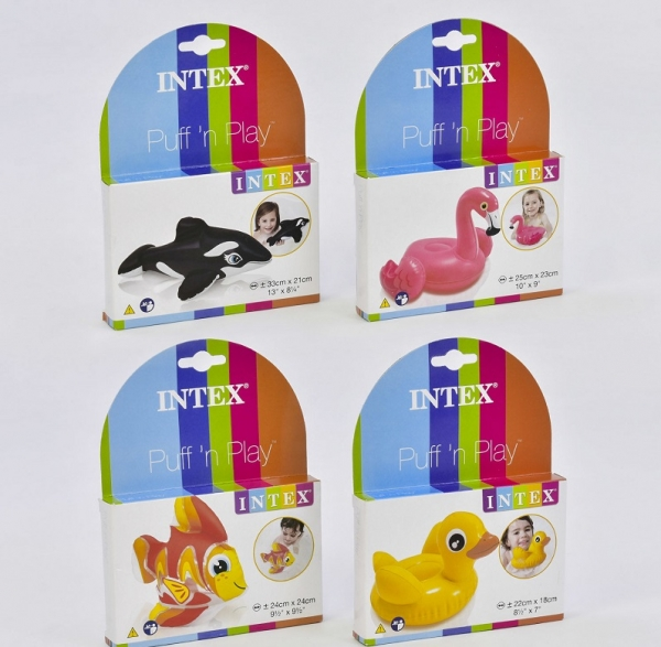 INTEX Puff 'n' Play Assorted Inflatable Animals
