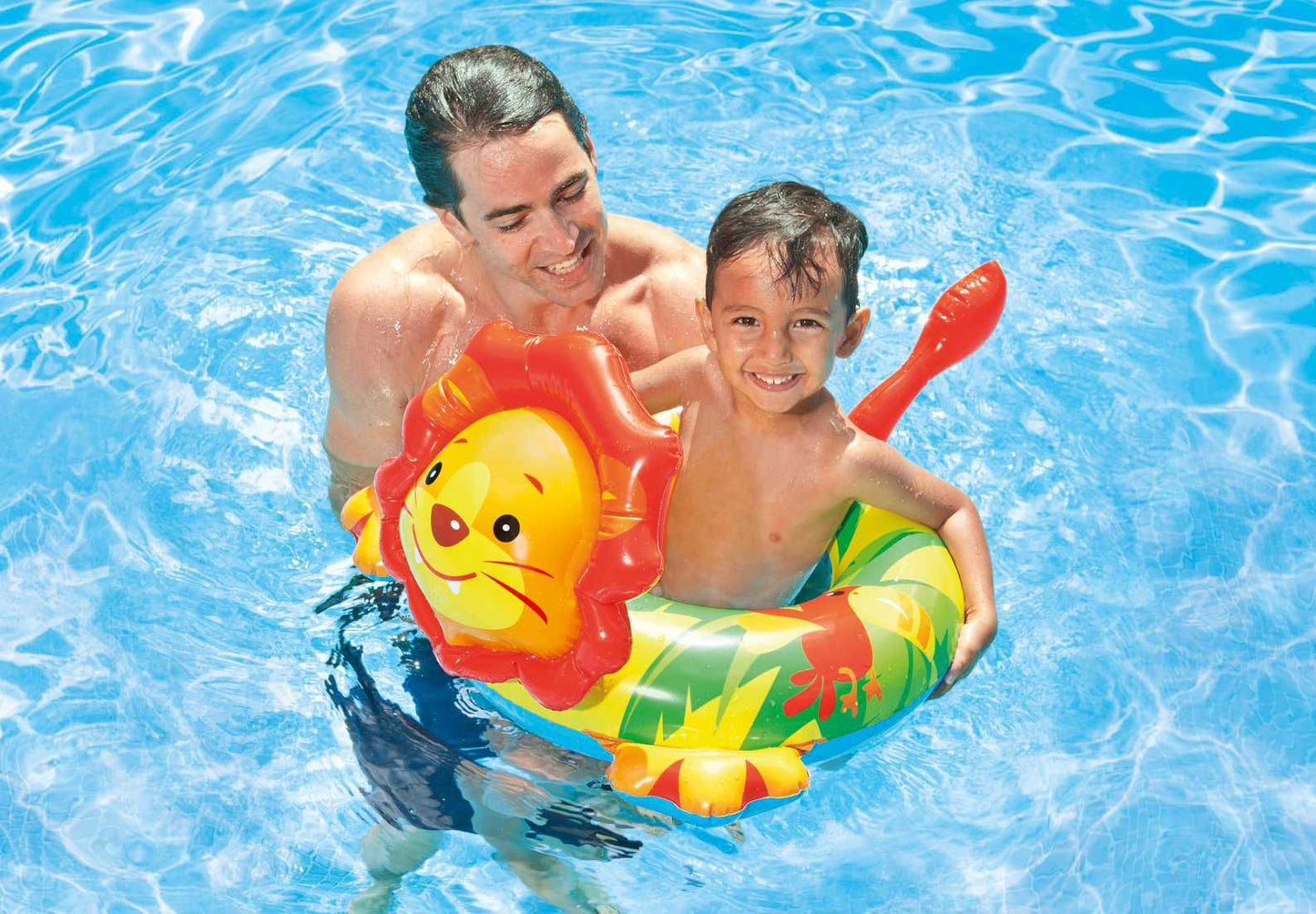 INTEX Kids Swim Tube Big Animal Monkey ( 26" x 22" ) Lion ( 28" x 26" ) Alligator ( 28" x 22" )