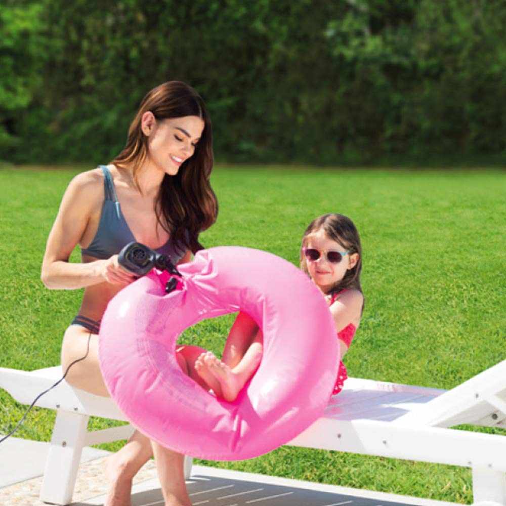 Intex Quick-Fill Electric Pump With Car Adapter & AC Adapter