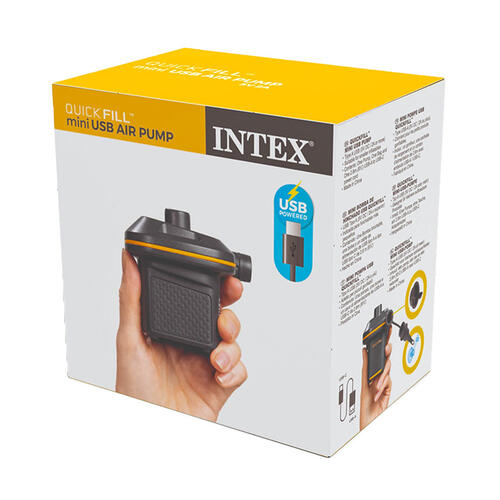 INTEX Quick Fill Mini Air Pump USB Powered ( 4.25" x 4.25" x 3" )