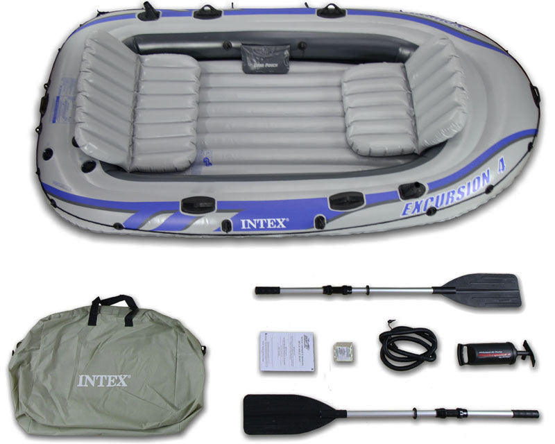 INTEX Excursion 5 Boat Set for 5 Persons 455 Kg ( 144" x 66" x 17" )
