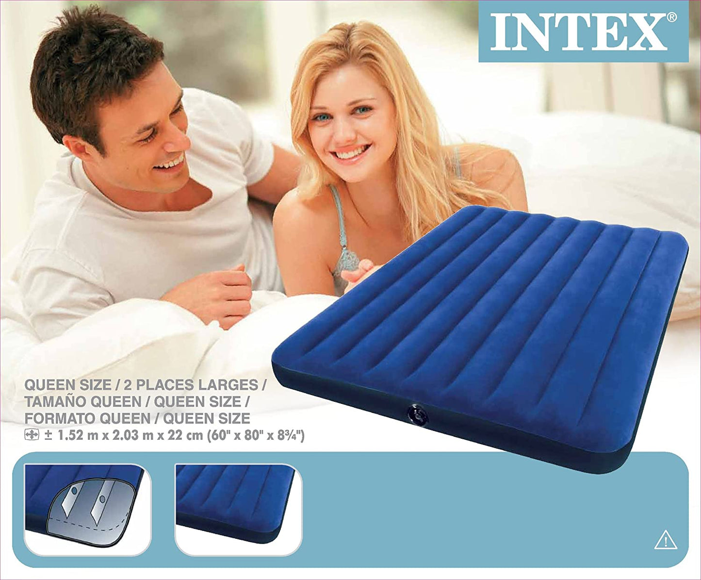 INTEX Classic Downy Bed Queen Size ( 60" x 80" x 8.75" )