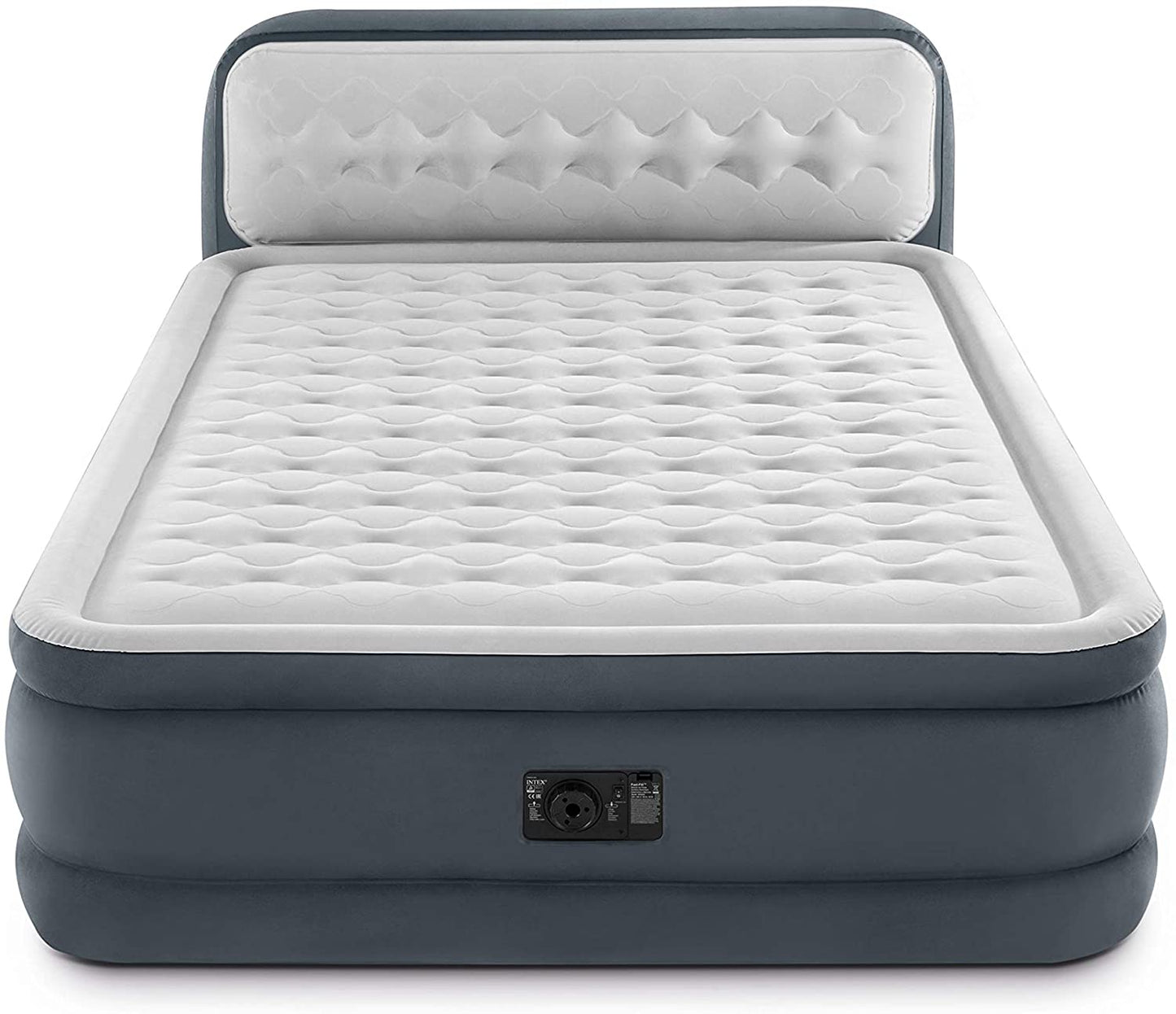 INTEX Airbed Ultra Plush Headboard 60" x 93" x 34" Queen Size Dura Beam Deluxe Series Fiber-Tech Technology