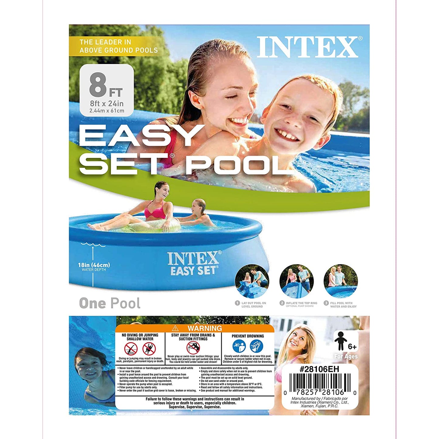 INTEX Easy Set Pool 8Ft X 24