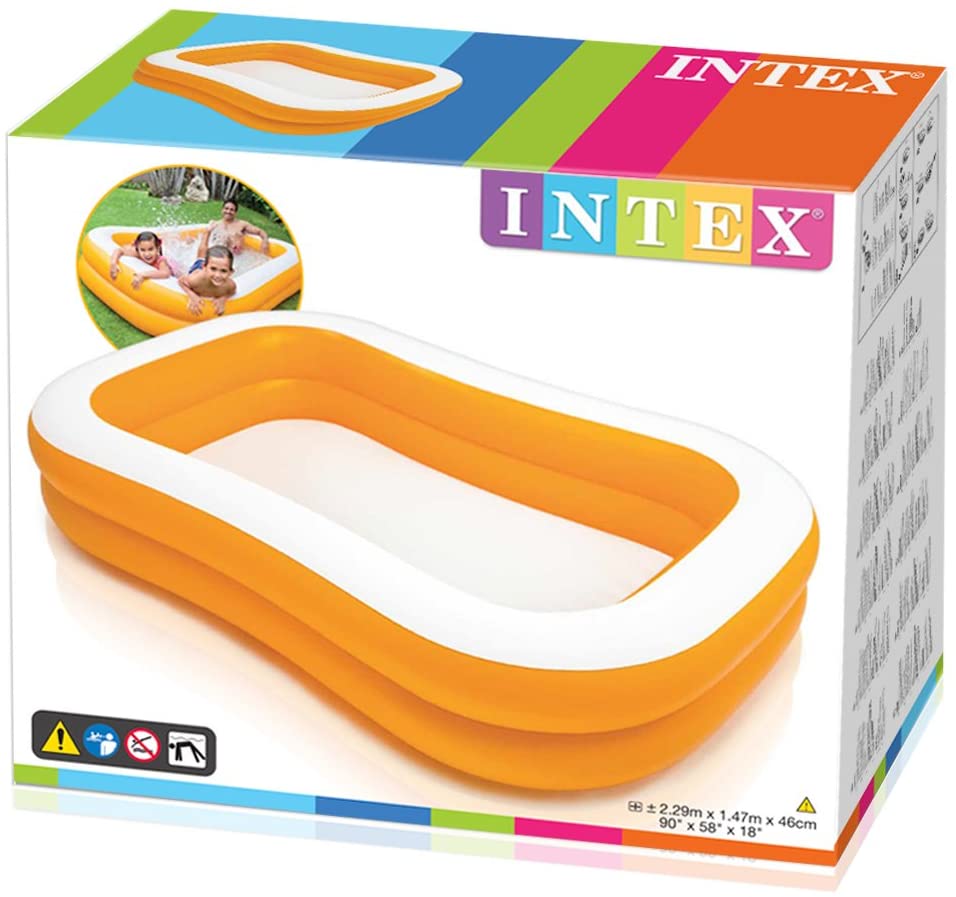 INTEX 90"x 58"x 18" Mandarin Pool Family Swim Center