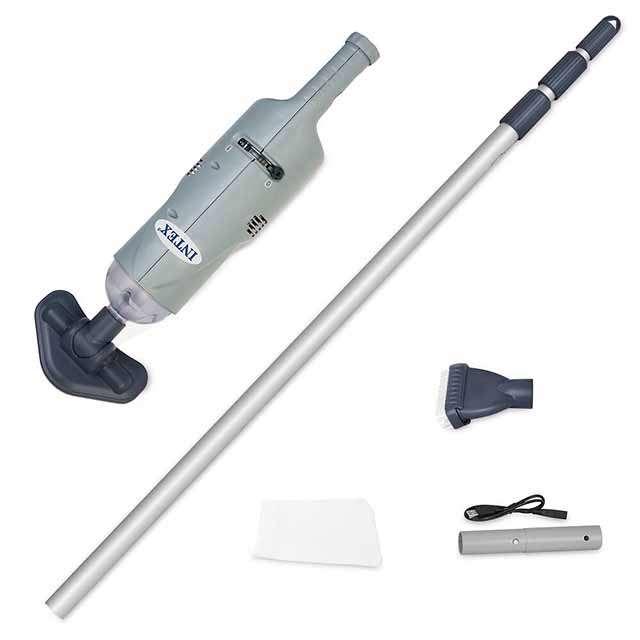 Intex Rechargeable Handheld Vacuum Hot Tub Spa Pool Pump Debris Cleaner