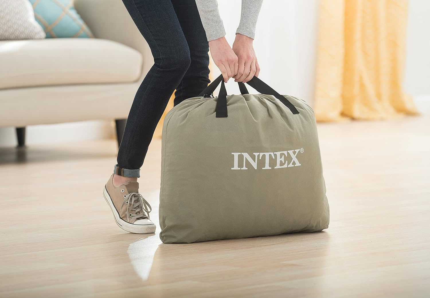 Intex - 64414NP - Comfort Plush Elevated Extra Bed - Electric 2 Pers