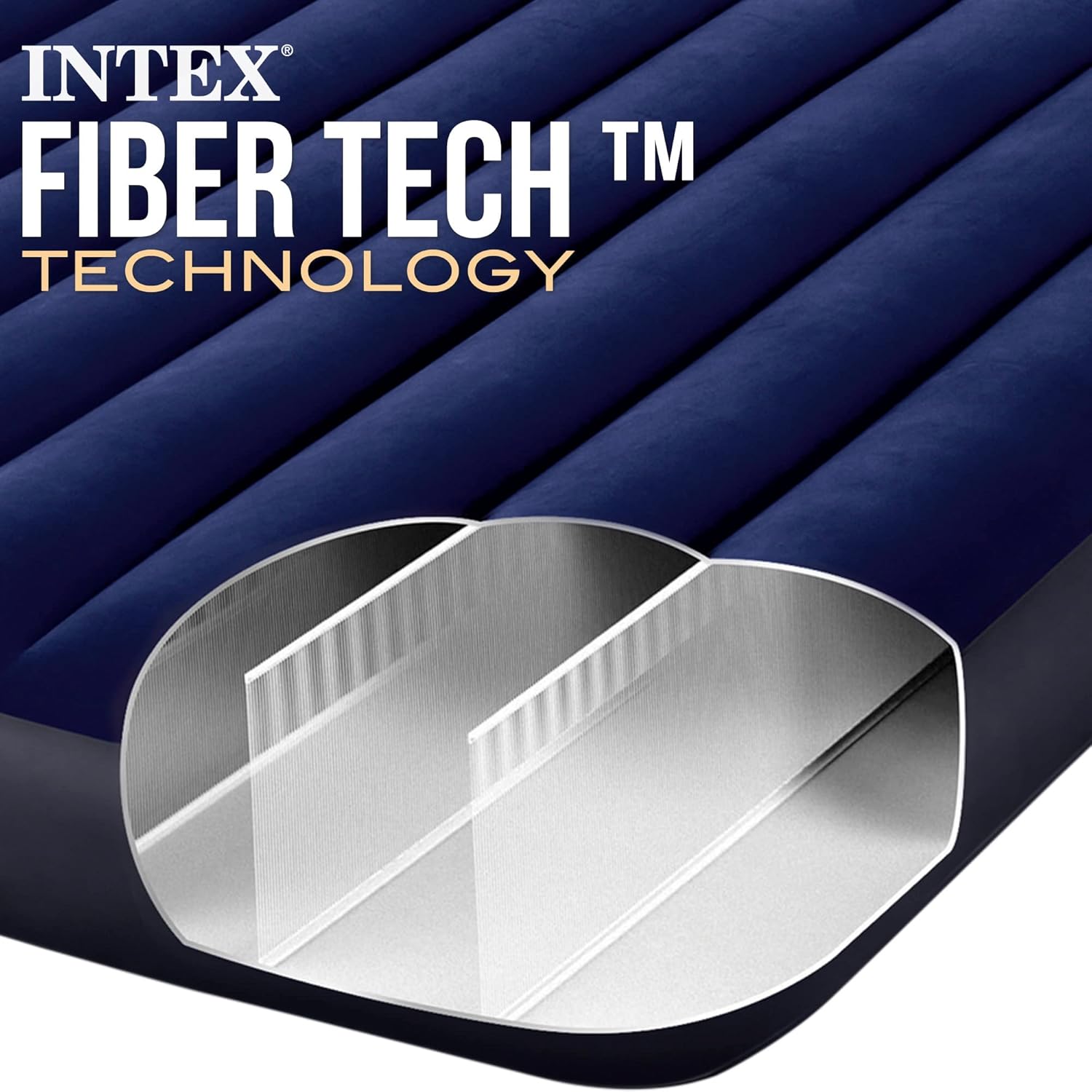 Intex Air Bed, 64765, Colorful, 203 x 152 x 25 cm (Set)