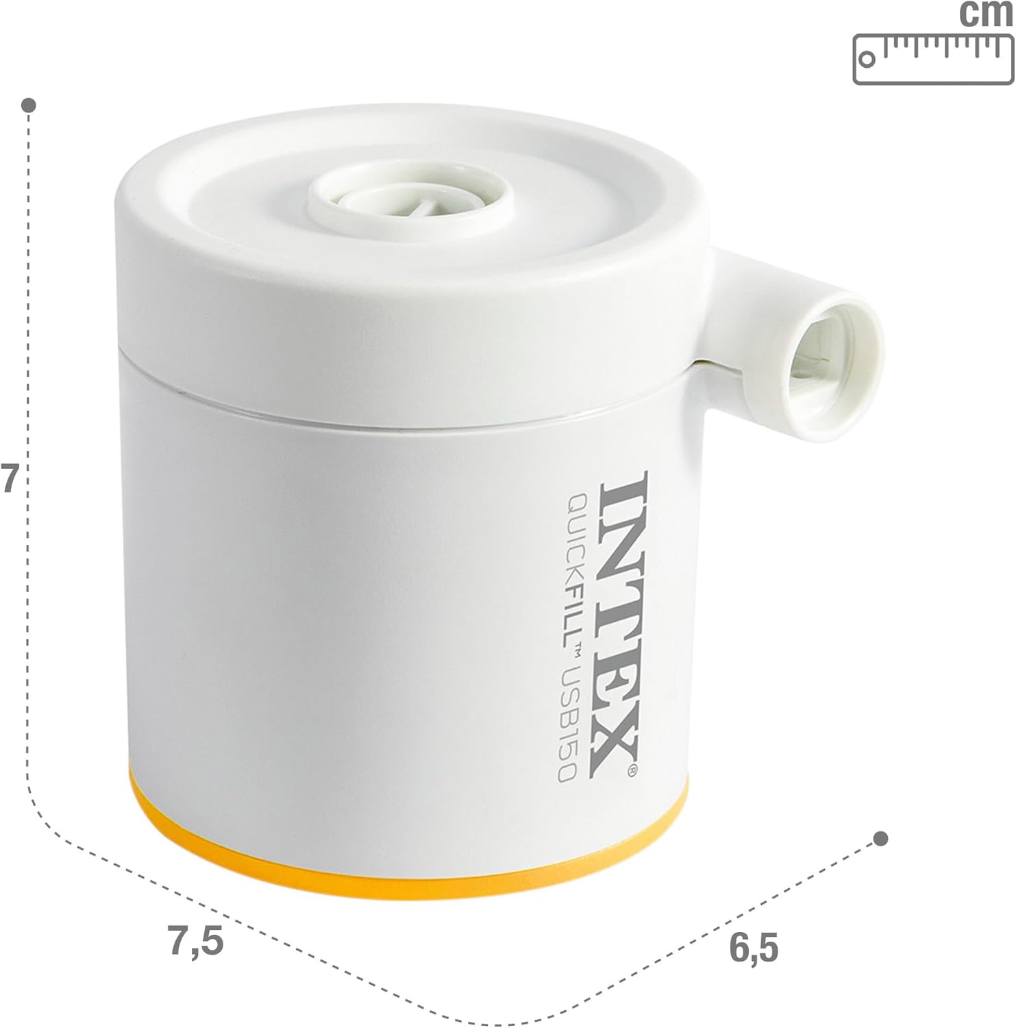 Intex Quickfill USB150 Air Pump, Size: 8cm x 7cm x 7cm (66616)
