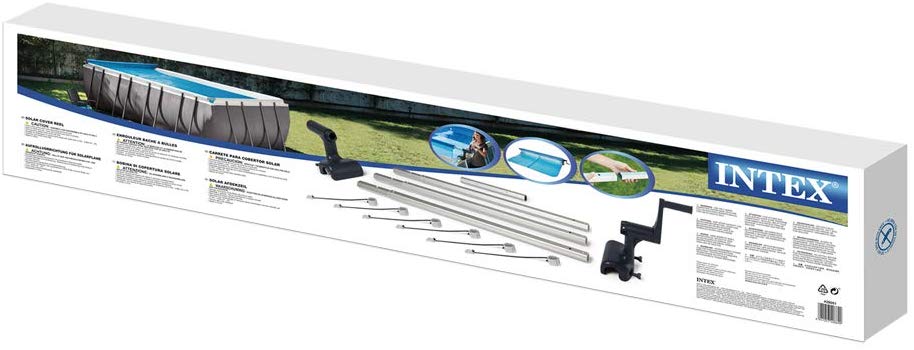 INTEX Pool Solar Cover Reel For Rectangular Frame Pool Width 9' - 16' (2.74m - 4.88m)