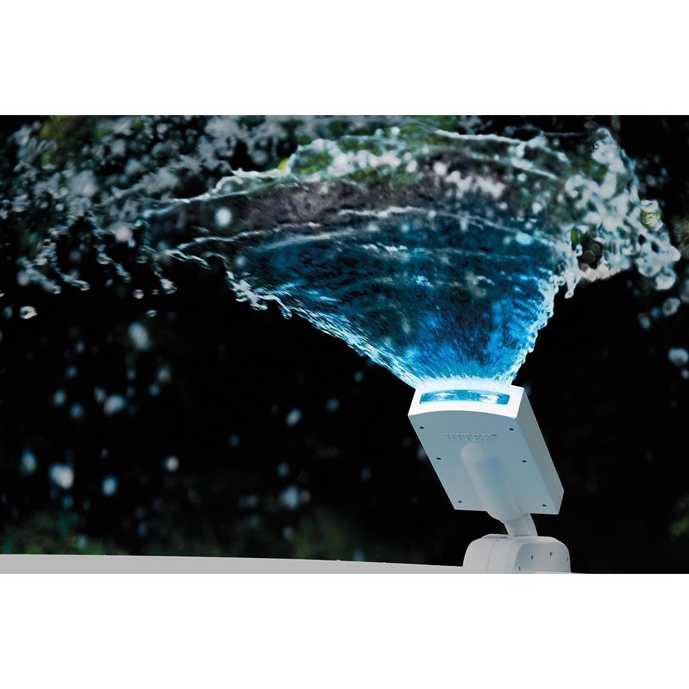 INTEX Multi-Color Led Pool Sprayer 4 Bright Color White, Red, Blue and Green Hydroelectric Power