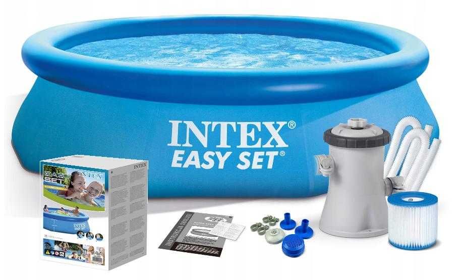 INTEX 10ft x 24" Easy Set Pool With Filter Pump Type "H"