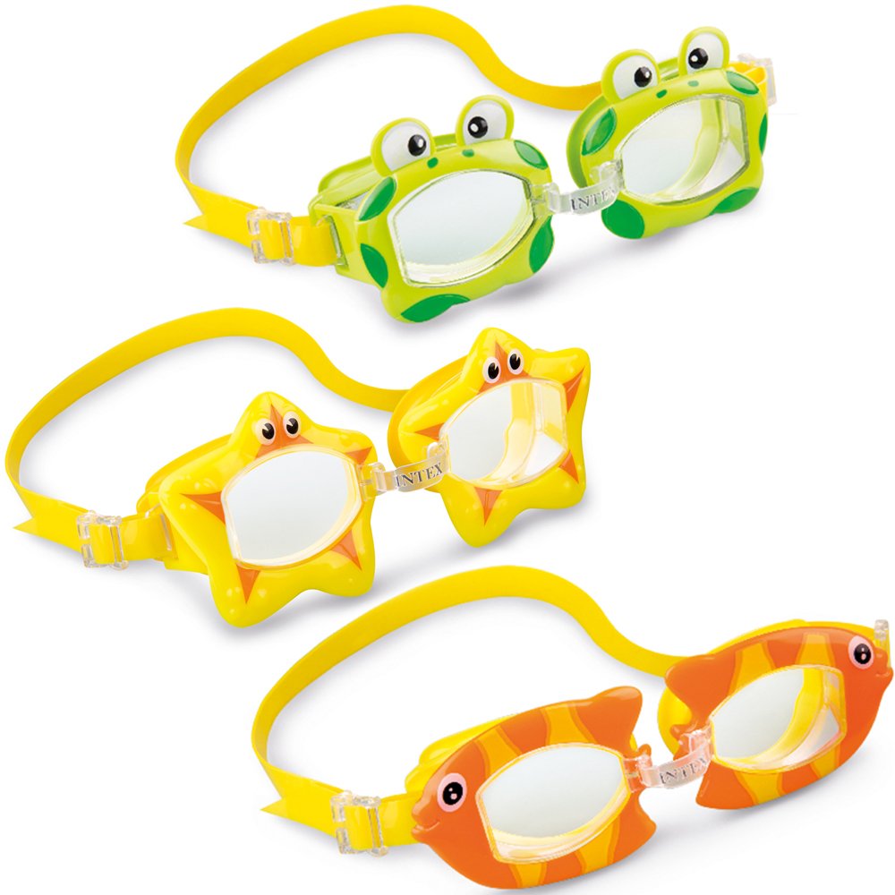 INTEX Junior Animal Fun Goggles 3 Designs 3-8Y