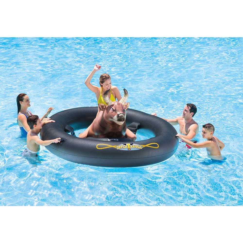 INTEX  Inflat-A-Bull, Inflatable Pool Toy, ( 96" X 77" X 32" )