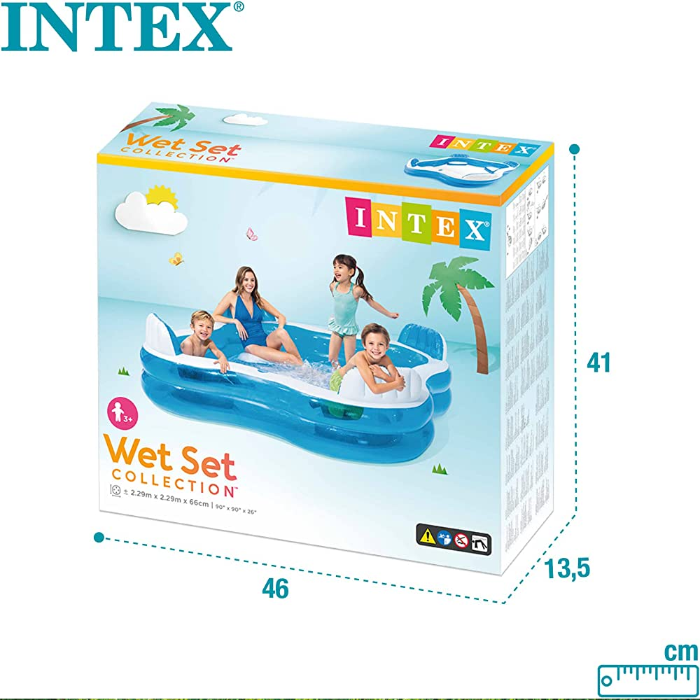 Swim Center Family Lounge Pool ( 90" L x 90 " W x 26 " H)