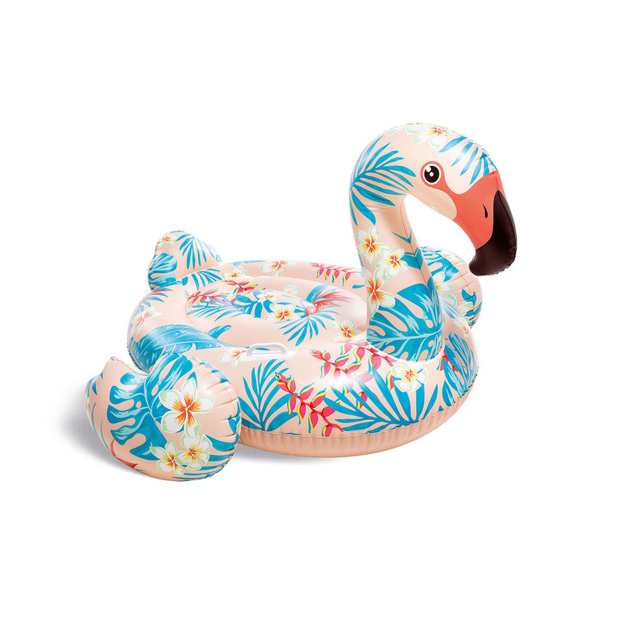 Tropical Flamingo Ride-On Inflatable Pool Float ( 58"x 55" x 37" )