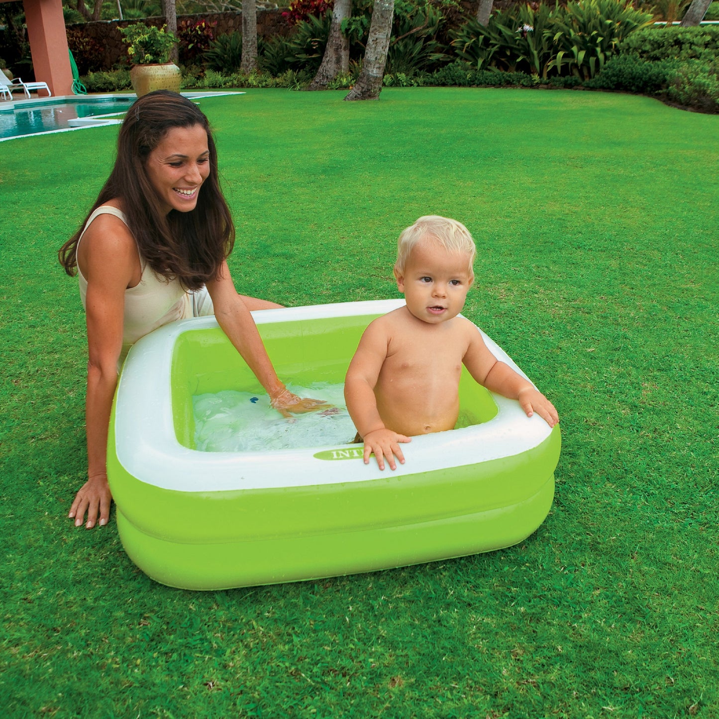 INTEX 33.5" X 33.5" X 9" Play Box Baby Pool Square