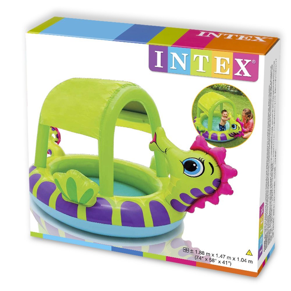INTEX Seahorse Baby Pool ( 74" L x 58" W x 41" H )