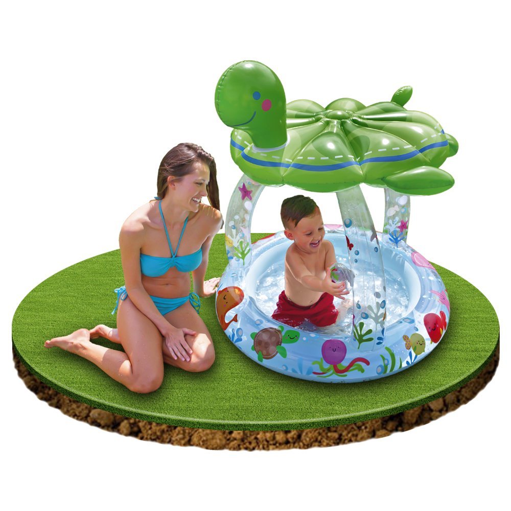 INTEX (40" x 42") Sea Turtle Shade Baby Pool 1.3 Yrs