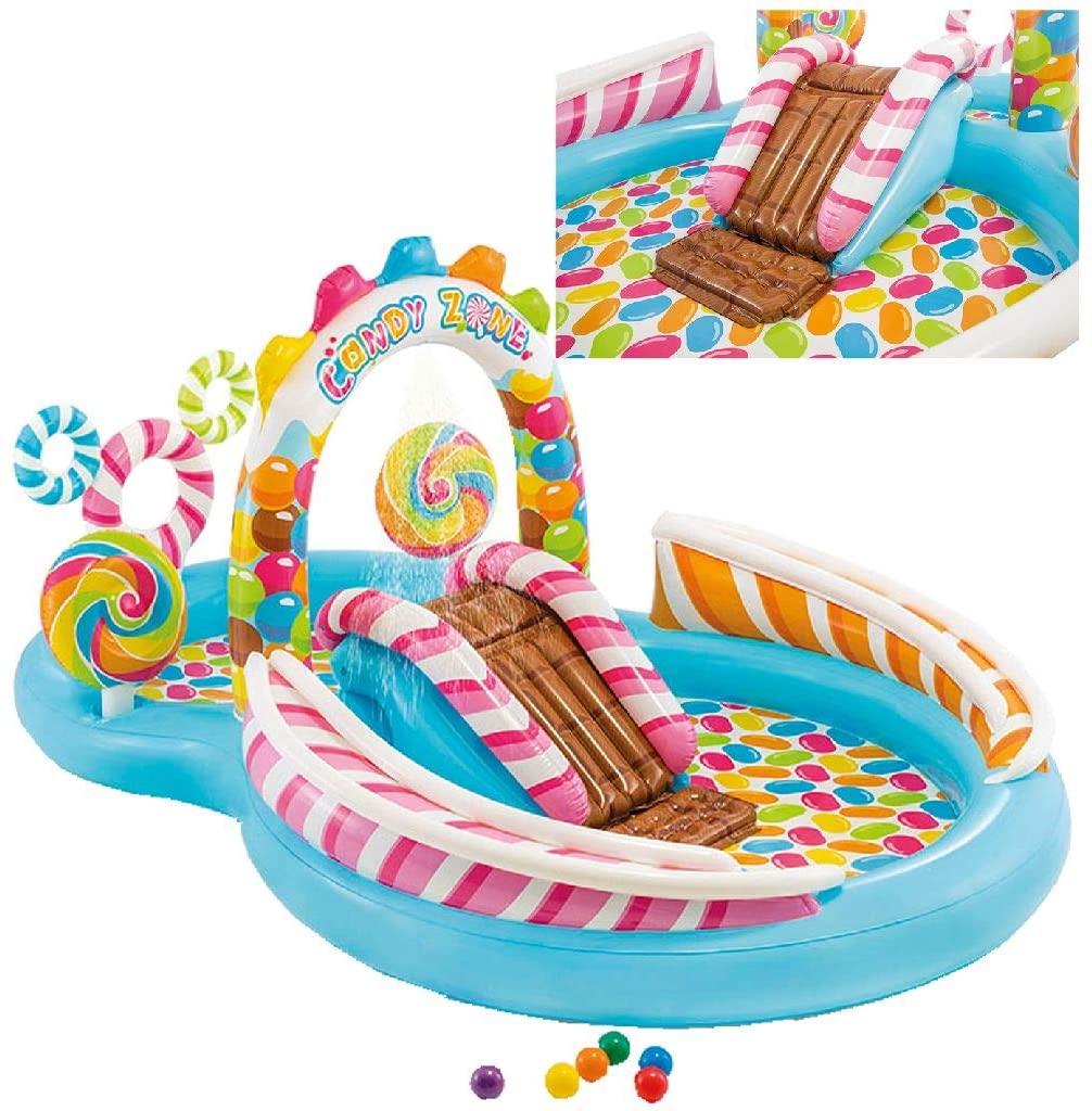 Intex Candy Zone Play Centre Pool 9'8"X6'3"X4'3" With 6 Balls