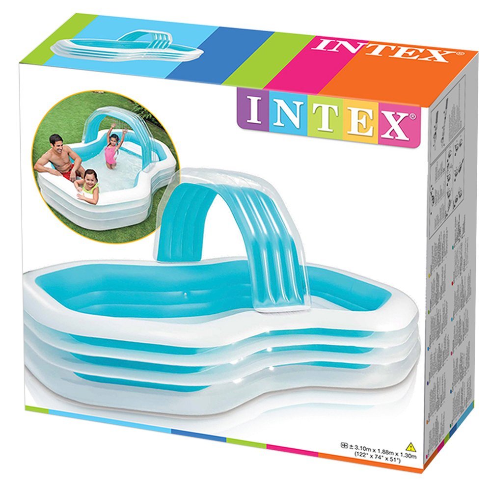 INTEX Swim Center Family Cabana Pool ( 122" L x 74" W x 51" H )