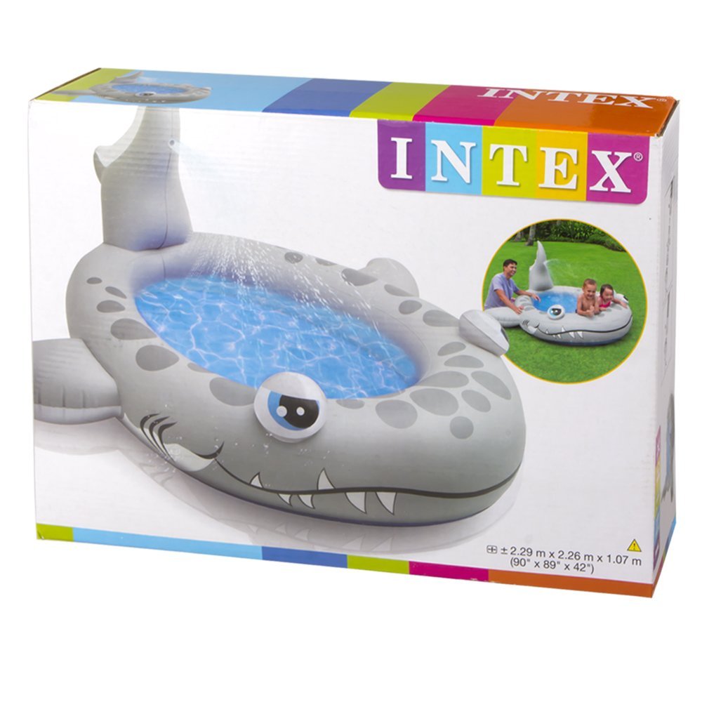 INTEX Sandy Shark Spray Pool (90" L x 89" W x 42" W )
