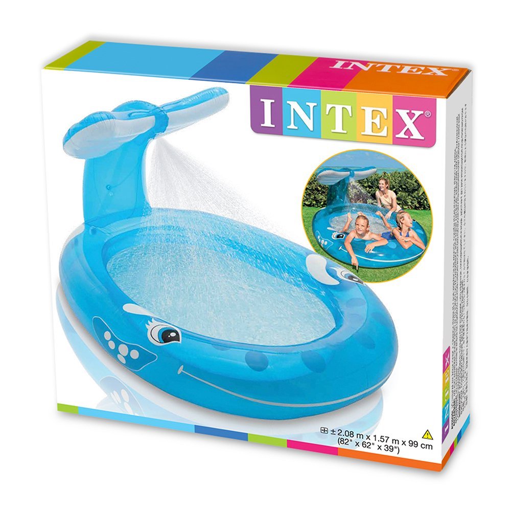INTEX Whale Spray Baby Pool ( 82" L x 62" W x 39" H )