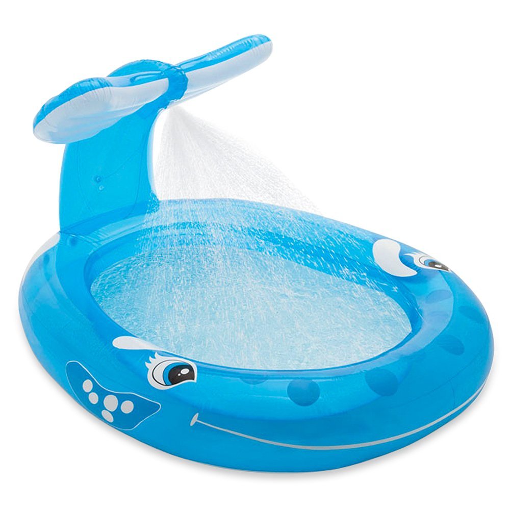 INTEX Whale Spray Baby Pool ( 82" L x 62" W x 39" H )