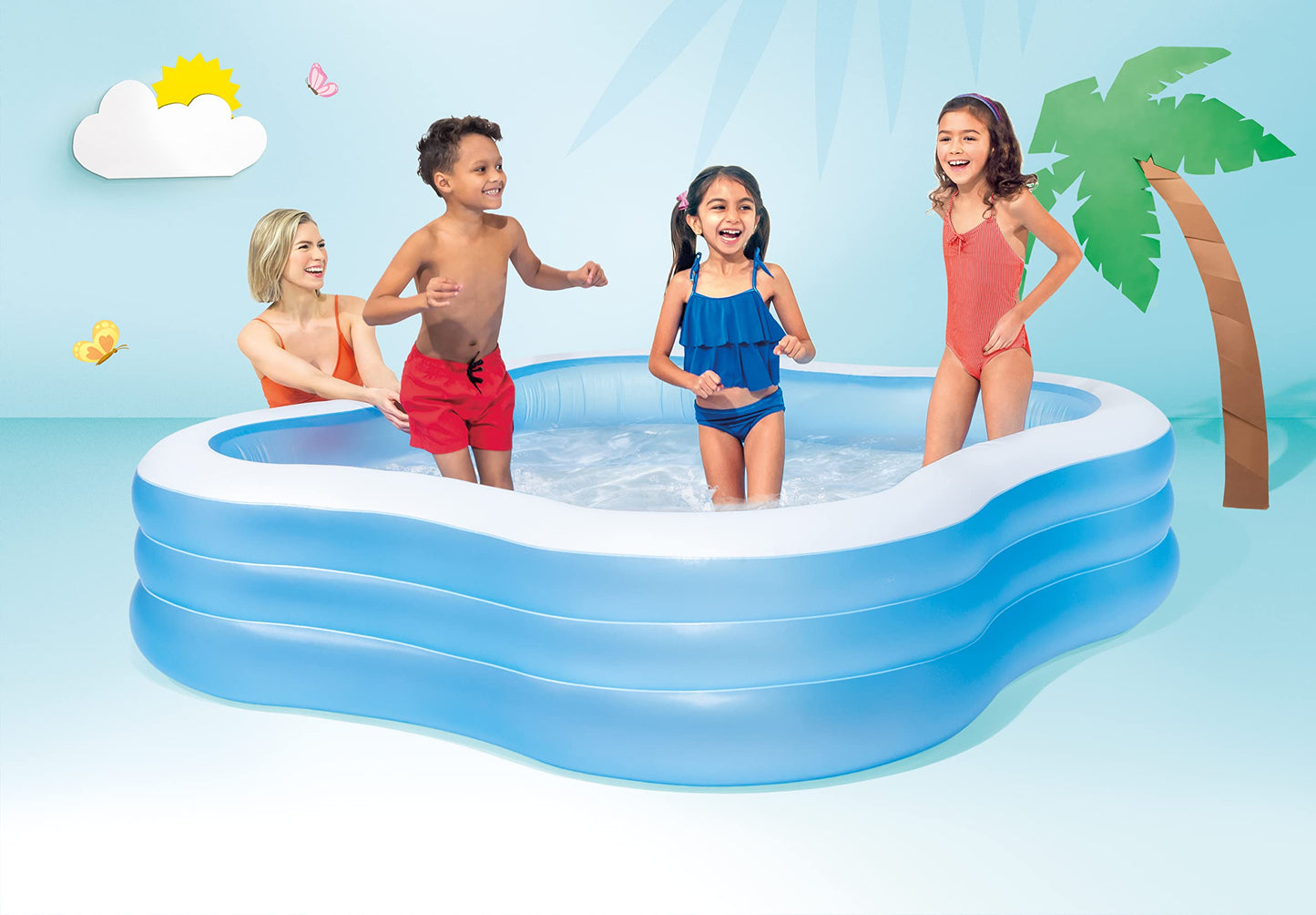INTEX Swim Center Pool ( 90" L x 90" W x 22" H )