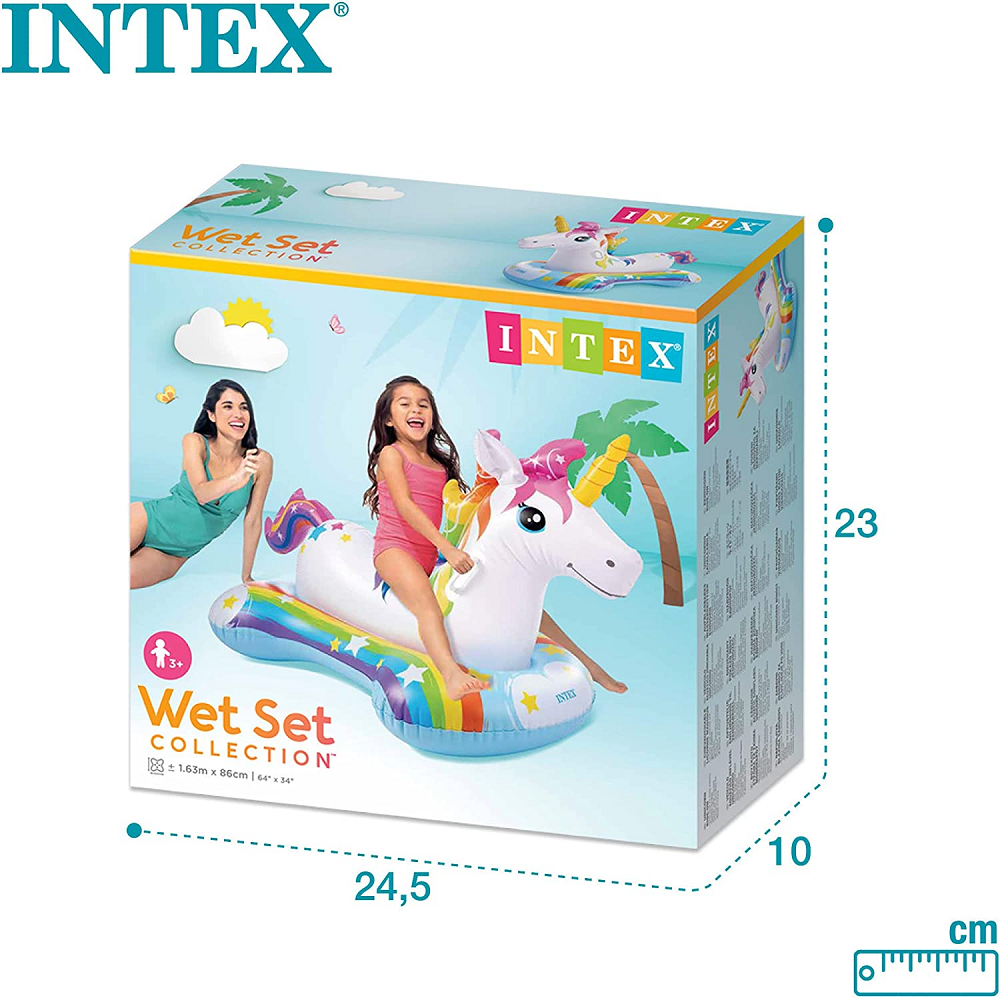Intex Magical Unicorn Ride-On Inflatable Pool Float ( 64in x 34in )