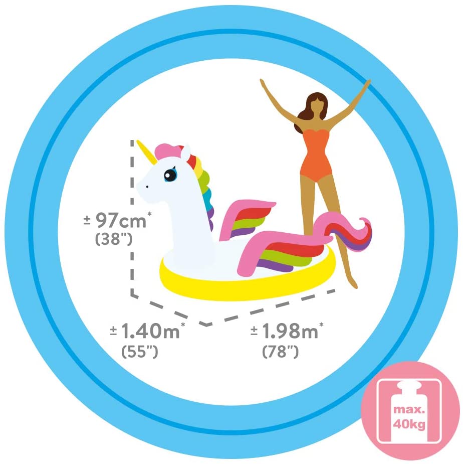 INTEX Unicorn Pool Floater 78" x 55" x 40"