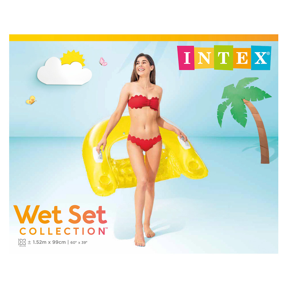 Intex Summer Swimming Pool Sit'n Float Mat ( 60" x 39" )