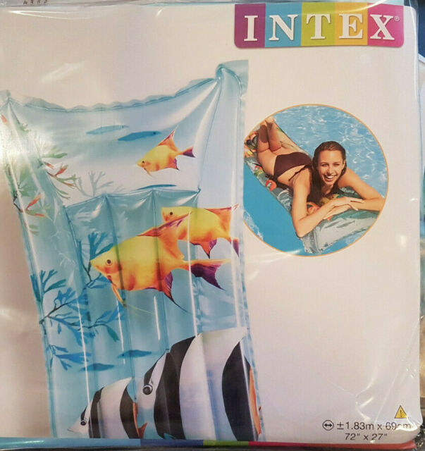 59720 INTEX Float (72" X 27") Fashion Pool Float Mattress