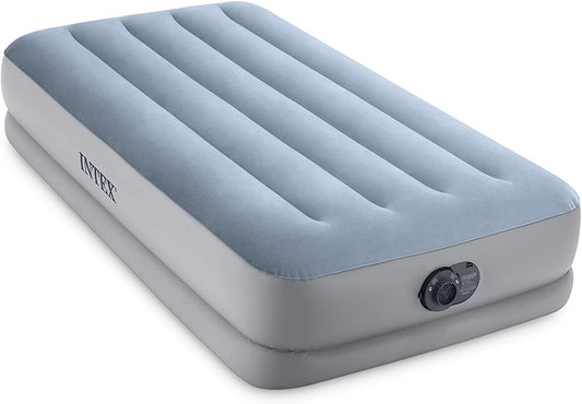 INTEX Air Bed (39"x75"x14") Dura Beam Plus Fiber Tech-Technology Raised Comfort Twin Bulit-in Electric Pump
