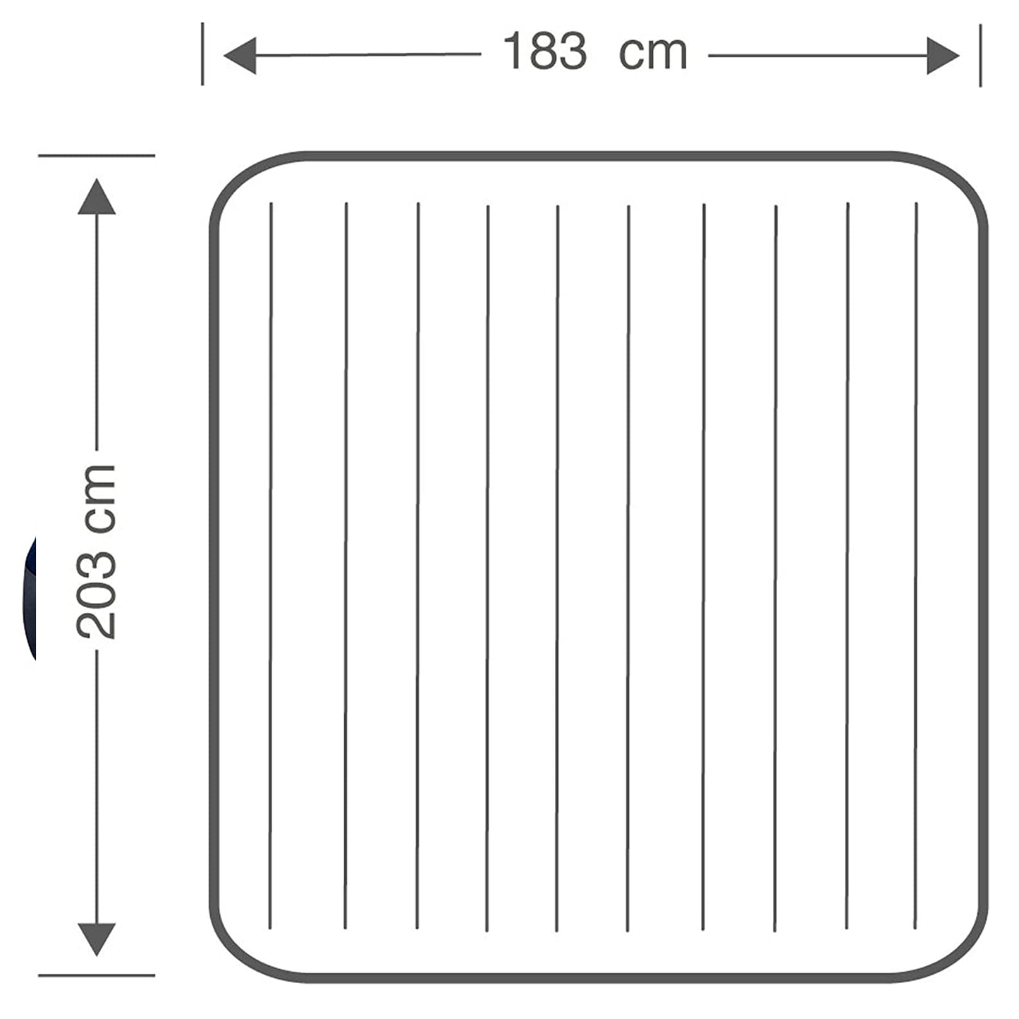 INTEX Air Bed ( 72"x80"x10" ) Classic Downy King Size Dura Beam Standard With Fiber-Tech™️Technology