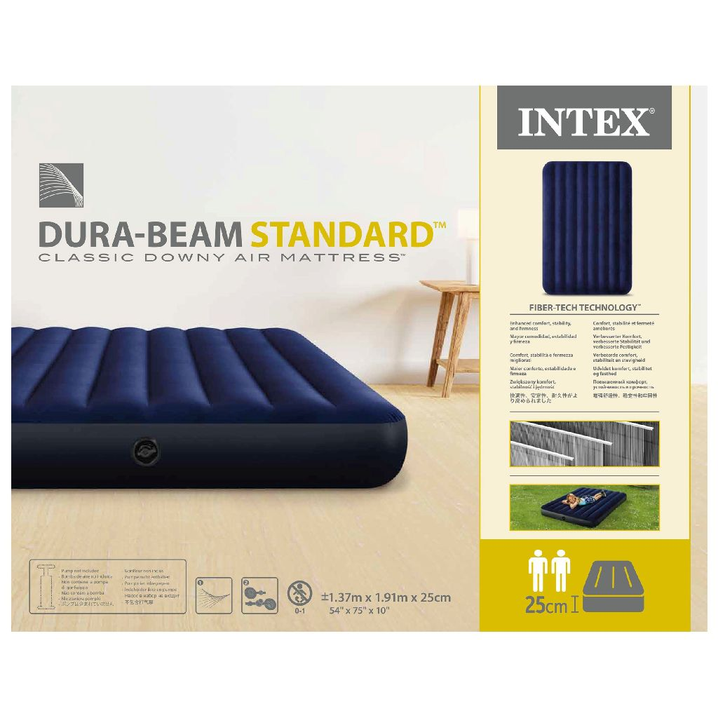 INTEX Air Bed ( 60"x80"x10" ) Classic Downy Airbed Queen Size